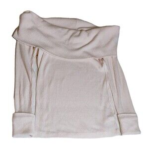 We The Free (Free People) Light Pink Cowl Neck Sweater Womens, Size L